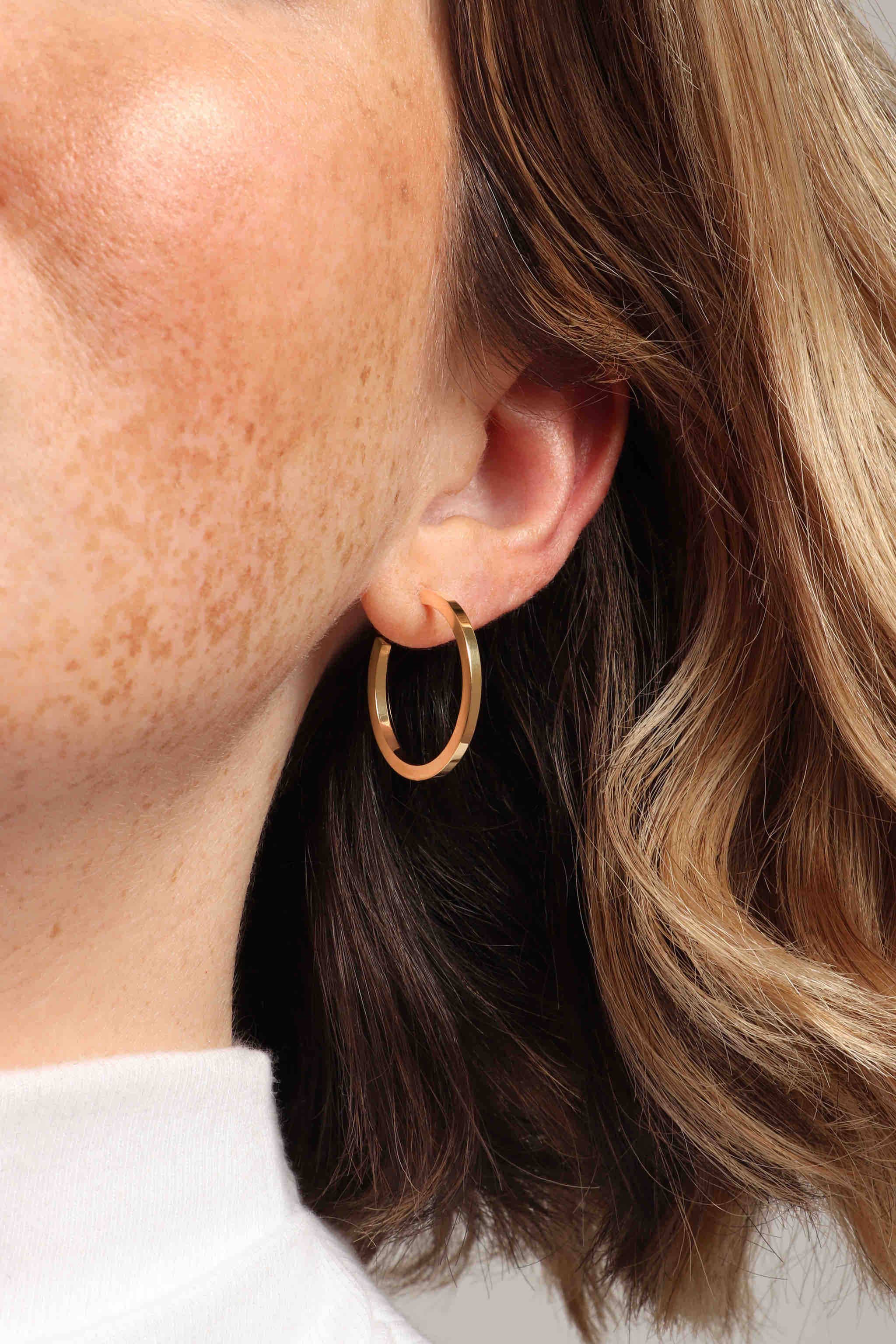 Marrin Costello - Wholesale Hoop Earrings - JAY HOOPS 1"1