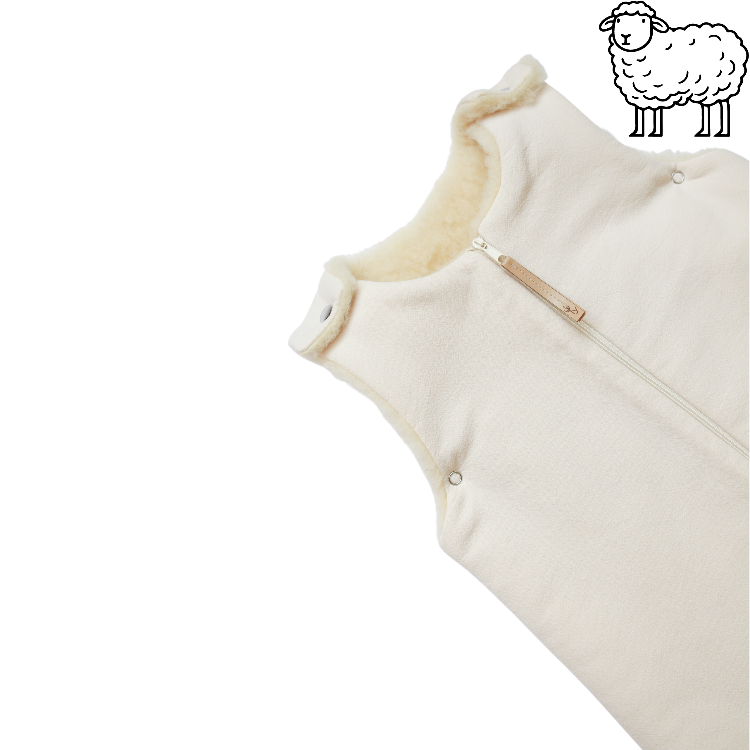 Babyly - Wholesale Sleepsack - Baby - Natural baby sleeping bag – Wool - S/M Sheep wool4
