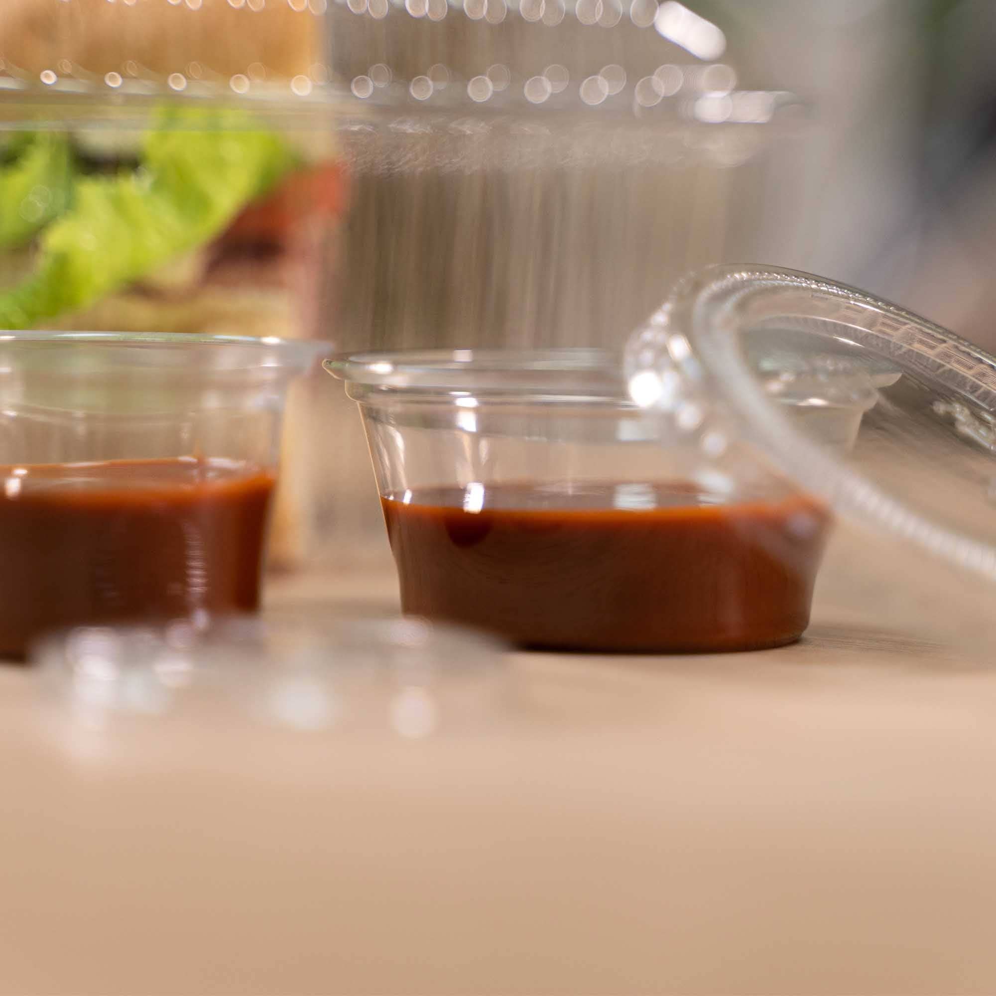 Portofino International Trading, USA - Wholesale Saucer - Plastic Sauce Cup Lid for 1 oz Cup - Pack of 1001