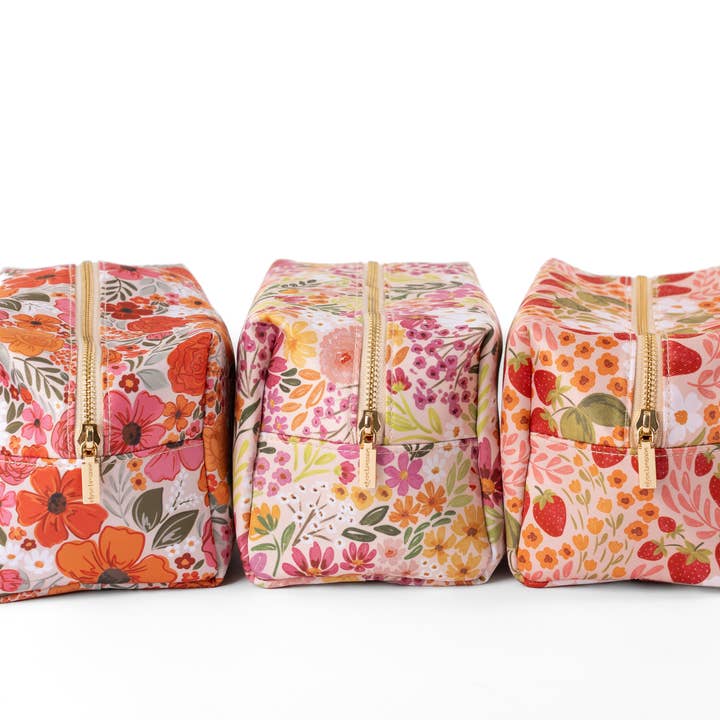 Elyse Breanne Design - Wholesale Makeup/Cosmetic Bag - Strawberry Patch Cosmetic Bag