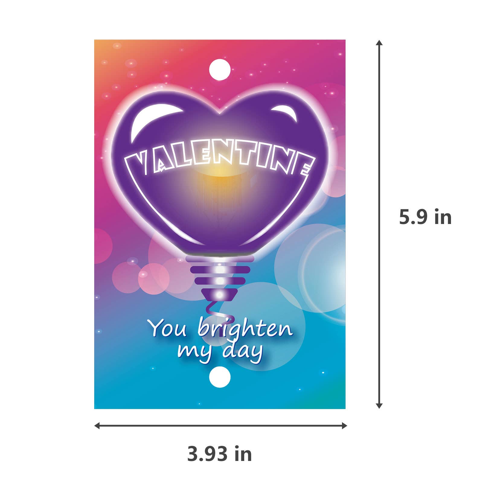 Fun Little Toys - Vente Cartes de Saint-Valentin - Lot de 108 bâtonnets lumineux en 6 couleurs avec des cartes de fête au néon1