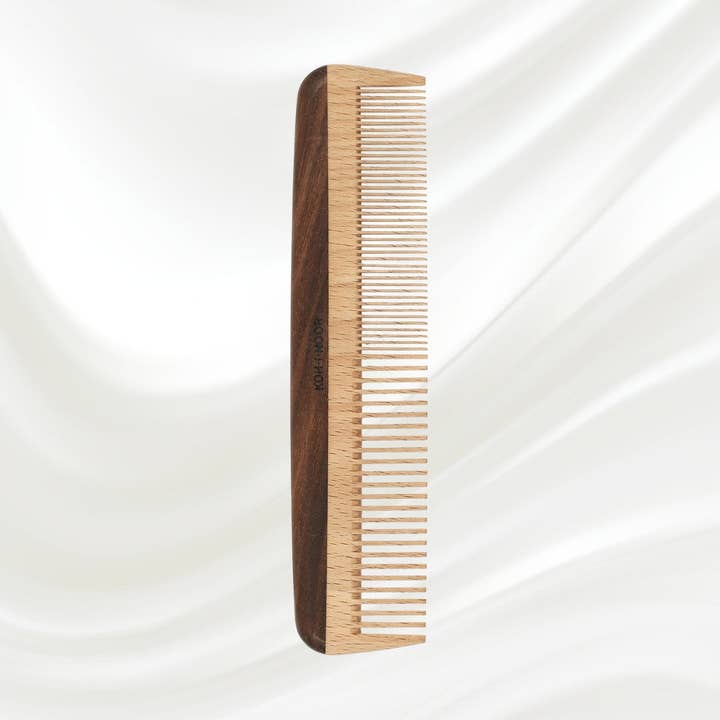 Koh-I-Noor - Venta al por mayor Cepillo/peine - Peine de dientes anchos y cerrados de madera de haya y kotibe.1