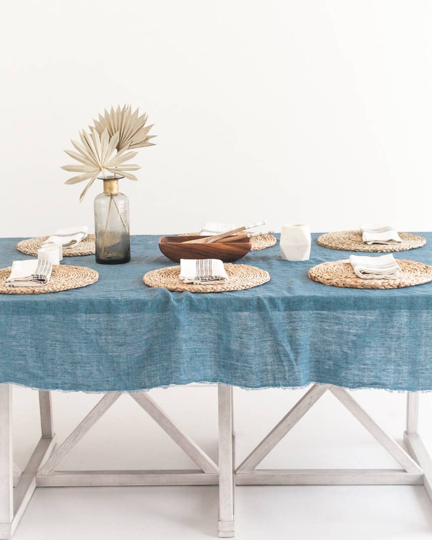 Creative Women - Wholesale Tablecloth - Stone Washed Linen Tablecloth // 84" x 60"7