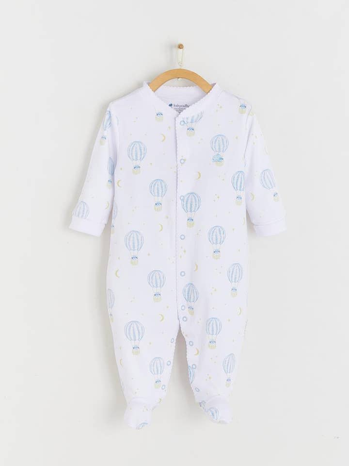 Pijama con pie y broche delantero Robin para venta al por mayor de babycottons