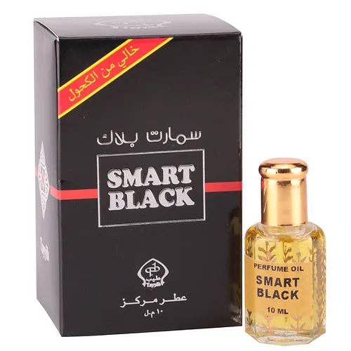 TAYYIB SMART NOIR 10 ML ATTAR pour la vente par Hamidi Oud & Perfumes