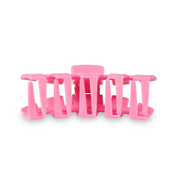 TELETIES - Wholesale Hair Clip - Women's - Classic Hair Clip | Large | Peonies Please