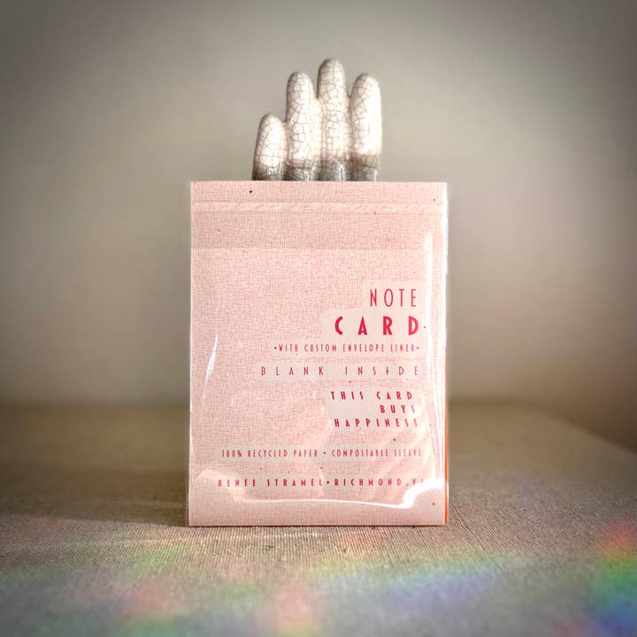 Renée Stramel - Wholesale Stationery/Notecard Set - A6 Blank Note Card With Custom Envelope Liner • R&G Cat3