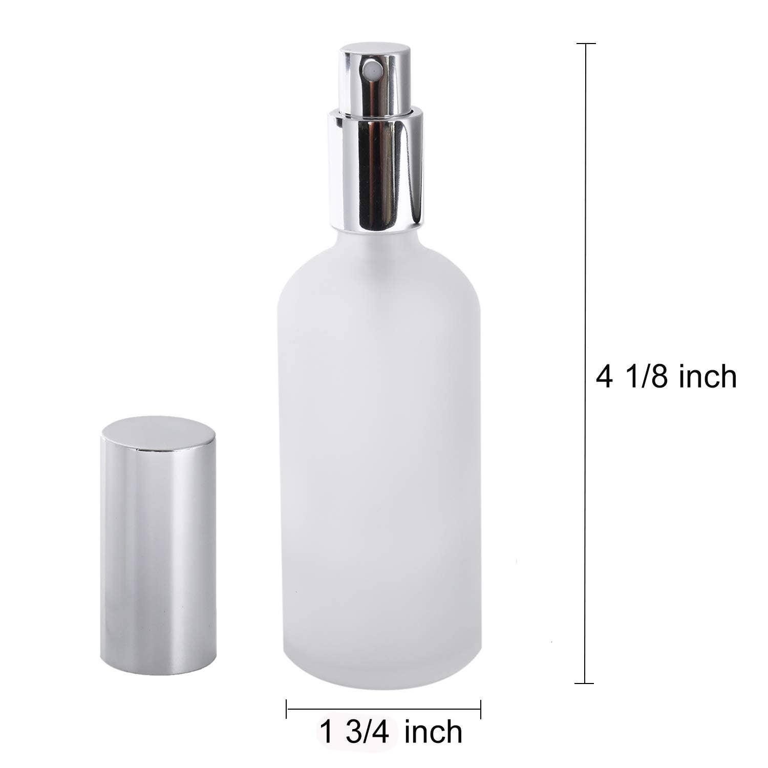 The Black Butterfly - Wholesale Spray Bottle - Luxe Frosted Clear Glass Fine Mist Bottles 3oz2