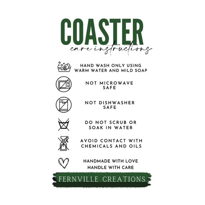 Fernville Creations - Wholesale Coasters - Tree of Life Coaster, Ceramic Coaster with Printed Image8