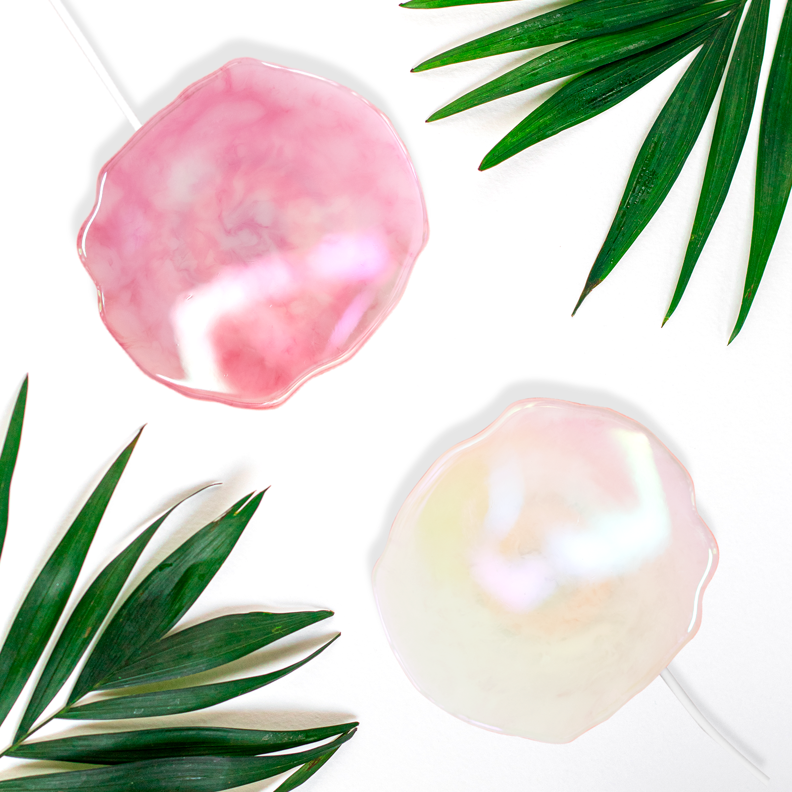 Ellie Rose – Engroshandel Små/håndholdte apparater – Trådløs oplader - Rose Quartz Crystal Holografisk9