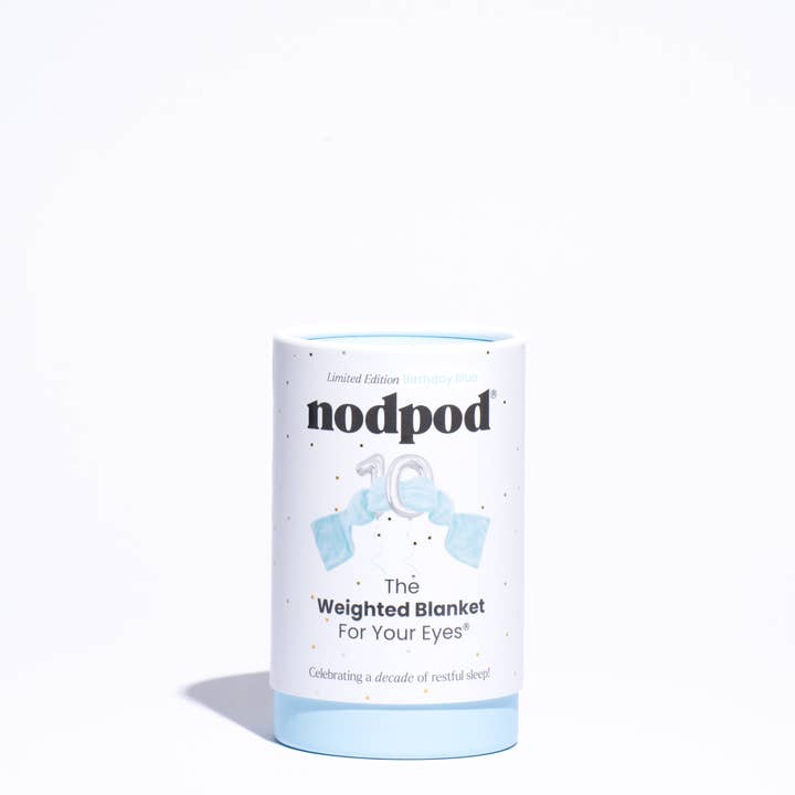 nodpod – Großhandel Schlafmaske – Geburtstags-Blau Gewichts-Schlafmaske - Limitierte Auflage