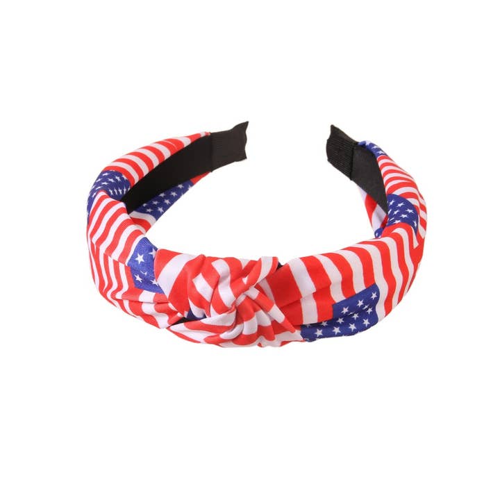 NINEXIS - Wholesale Fashion Headband - Women's - CWAHA1386_INDEPENDENCE DAY HEADBAND,KNOT, STAR