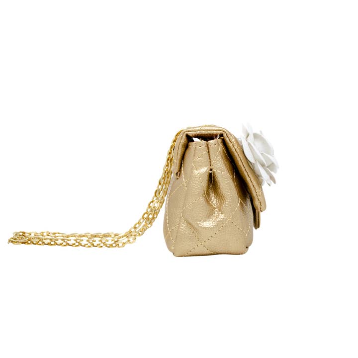 Tiny Treats and ZOMI GEMS - Wholesale Crossbody Bag - Kids - Classic Quilted Flower Pearl Handbag