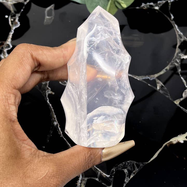 The Crystal Tabby - Wholesale Spiritual Stone/Crystal - Girasol Flame 2