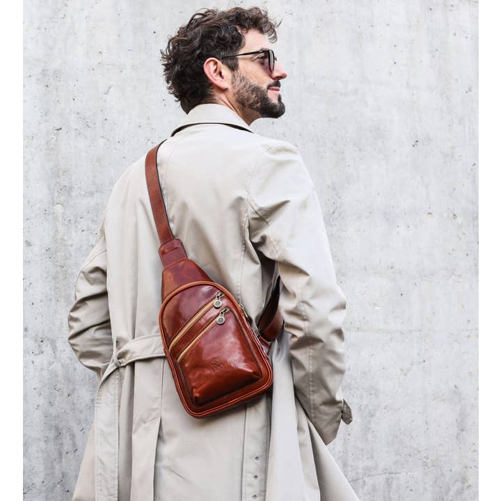 Time Resistance – Mala de tiracolo – Homem por atacado – Mala de Couro a Tiracolo - Catch-2225