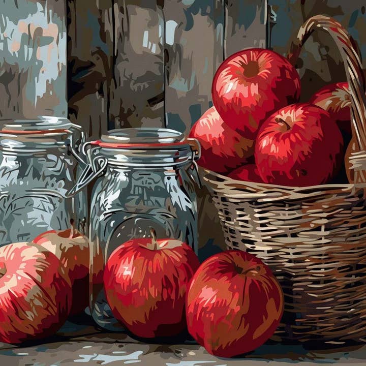 Høstæblekurv for engroshandel hos Paint with Number