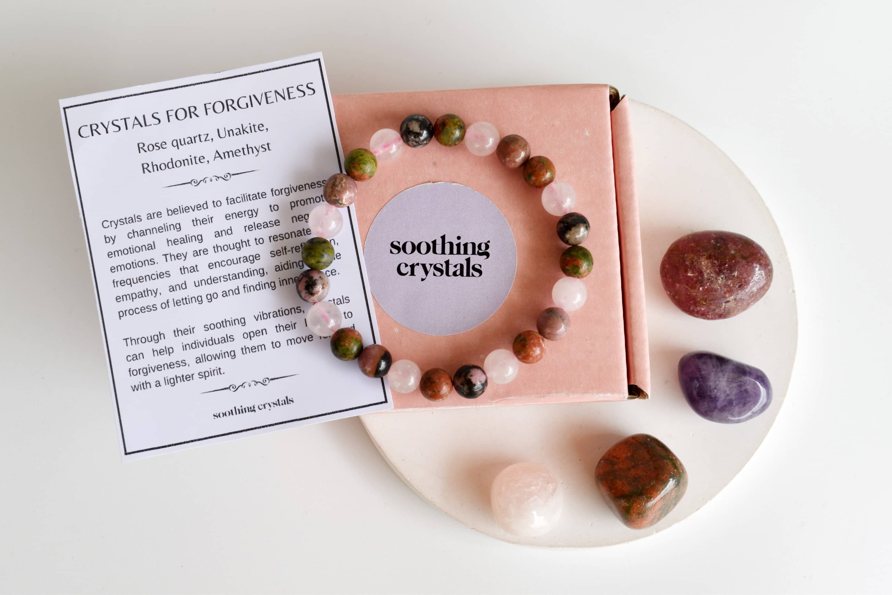 Soothing Crystals - Wholesale Spiritual Stone/Crystal - Crystal Gift Set | FORGIVENESS | Crystal Healing Kit10