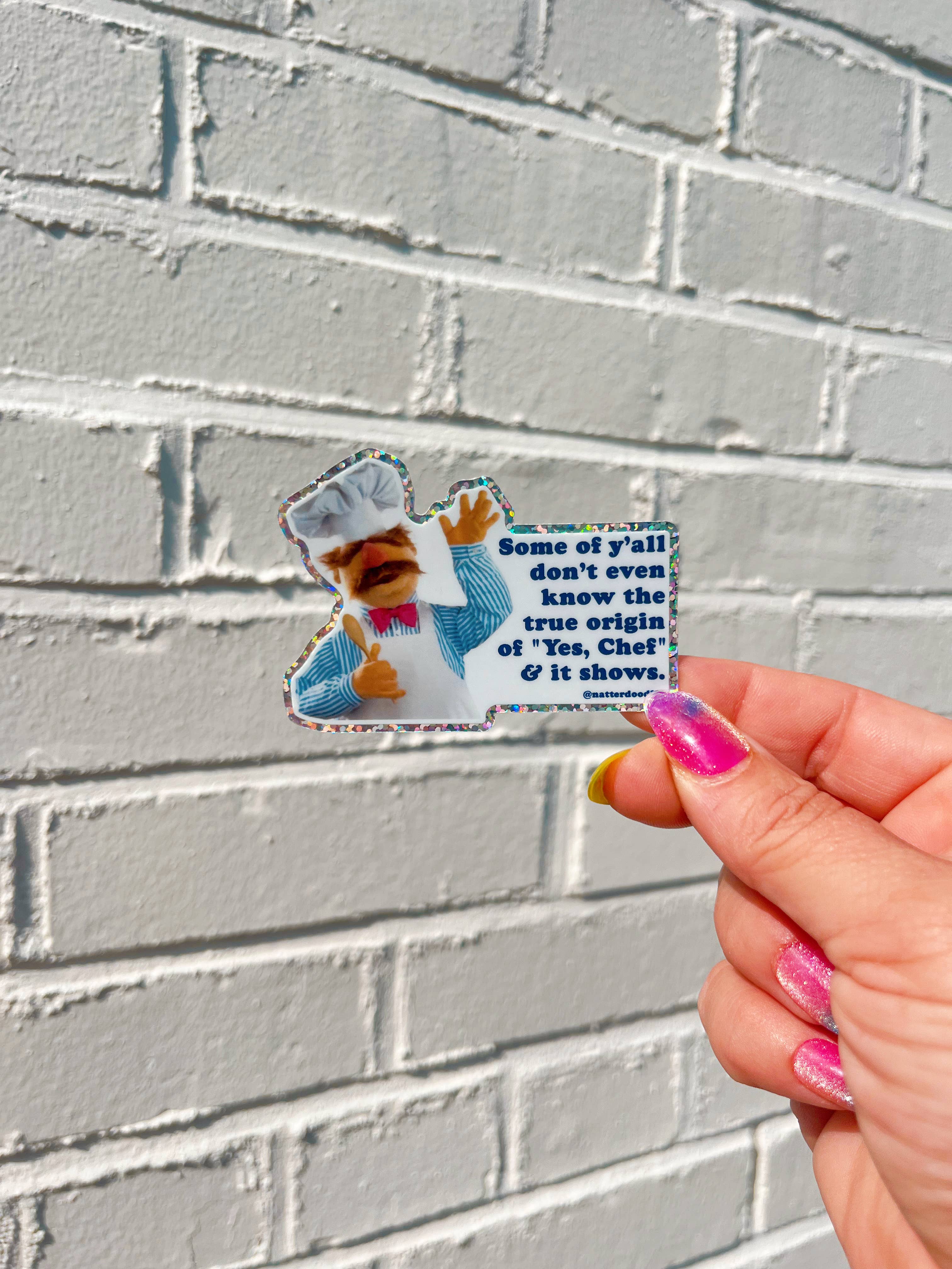 NatterDoodle – Engroshandel Klistermærke – Ja, Kokk Muppet Klistermærke — Svensk Kokk, Bjørneparodi Vinyl3