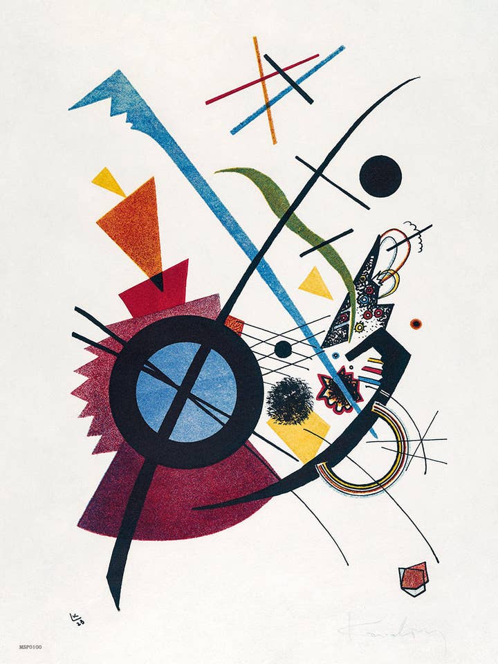 Violet (1923) van Wassily Kandinsky. Kunstdruk van 30x40cm voor wholesale door On The Wall Art Ltd