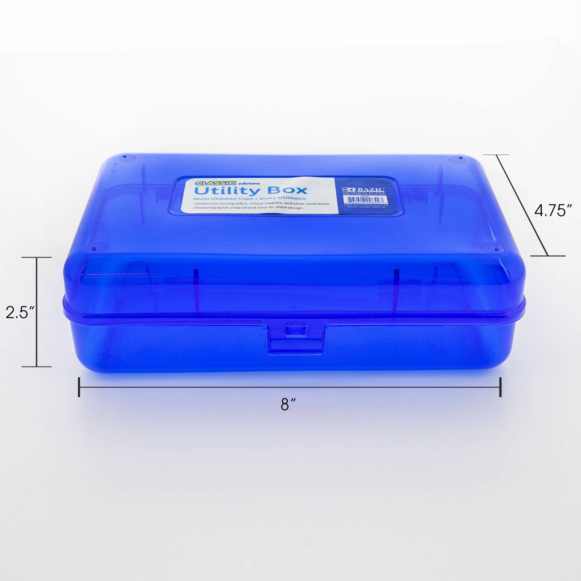 BAZIC Products - Wholesale Pencil Case/Pouch - Pencil Case Multipurpose Utility Box - Classic Color2