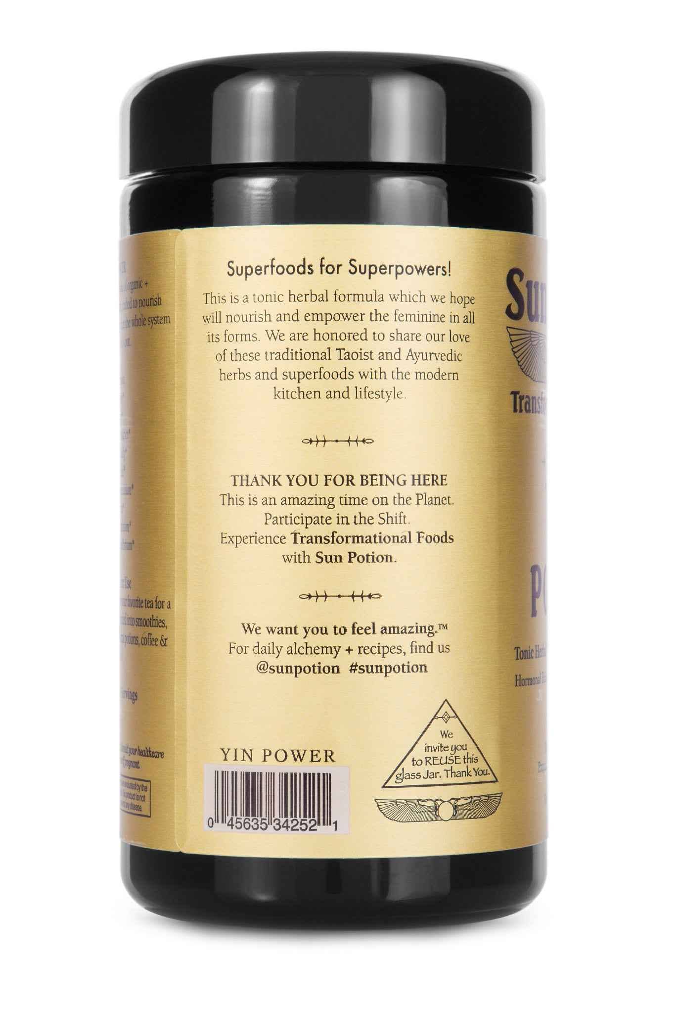 Sun Potion - Vendita all'ingrosso Proteine/superfood in polvere - YIN POWER - Formula tonica alle erbe per l'energia femminile8