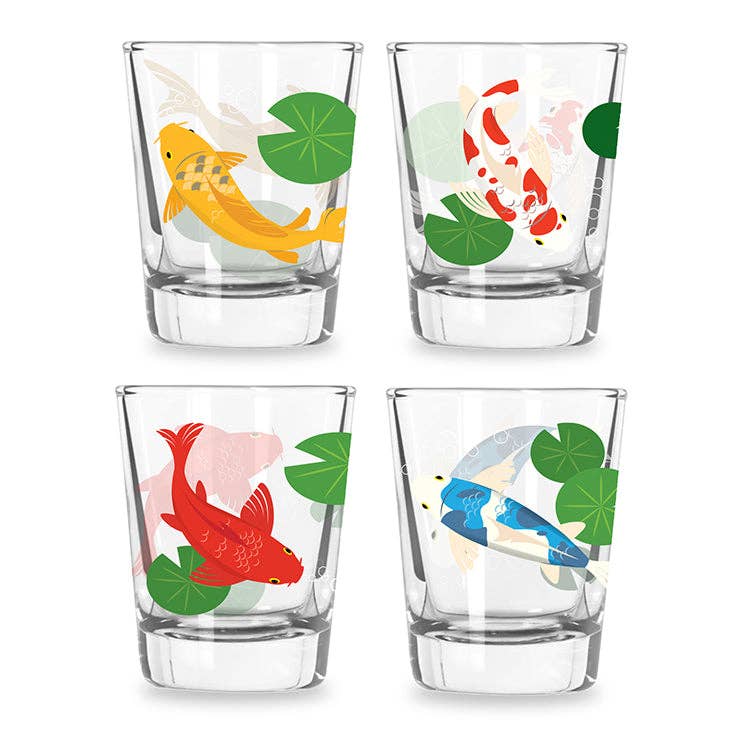Kikkerland Design Inc - Wholesale Shot Glass - Koi Morph Shot Glasses1