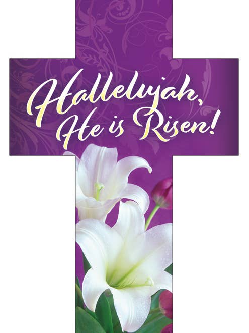 Hallelujah - Easter Cross Bookmarks (pk of 25) for wholesale by Warner Press