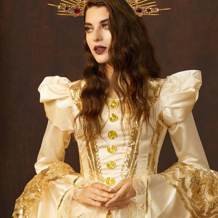 BABEYOND - Wholesale Tiara - Women's - Floral Pearl Mary Goddess Halo Crown6