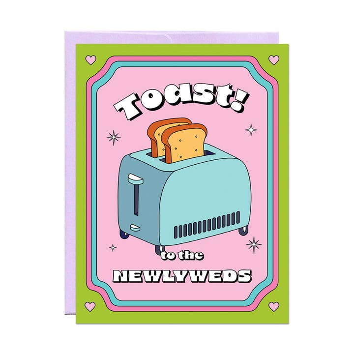 Toast Newlyweds | Wedding Card for wholesale by Party Mountain Paper co.