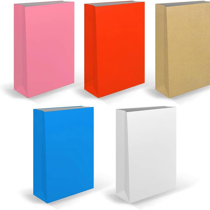 MEDEL OFFICE - Vente Pochette cadeau - Sacs en papier kraft bleu clair pour cadeaux et entreprises x25