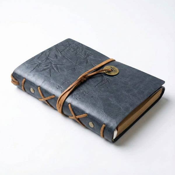 Original Source - Wholesale Journal/Diary - Asian Bamboo Leatherette Journal - Grey1