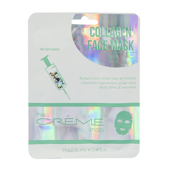 Masque Visage Collagène Pro-Jeunesse The Crème Shop pour la vente par Deluxe Import Trading