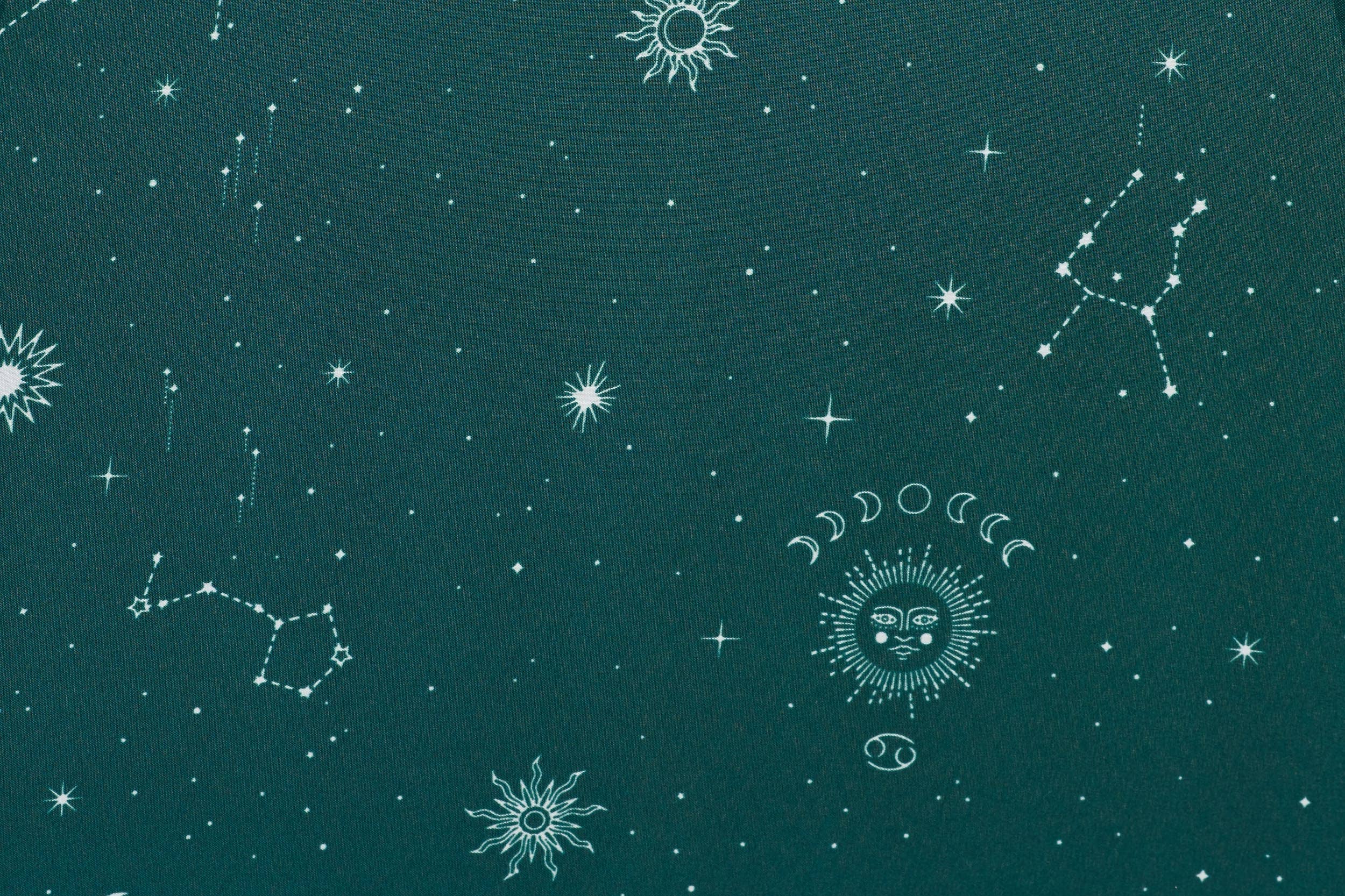 Mkr International - Wholesale Umbrella - Unisex - “Astrology” Long Auto Umbrella | Windproof | Recycled12