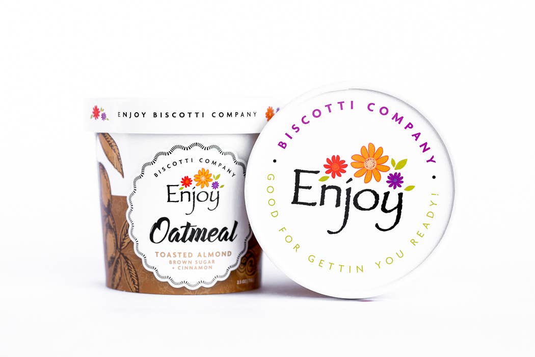 Enjoy Biscotti Company – Aveia por atacado – Copos de Aveia - Mistura com 20 unidades7