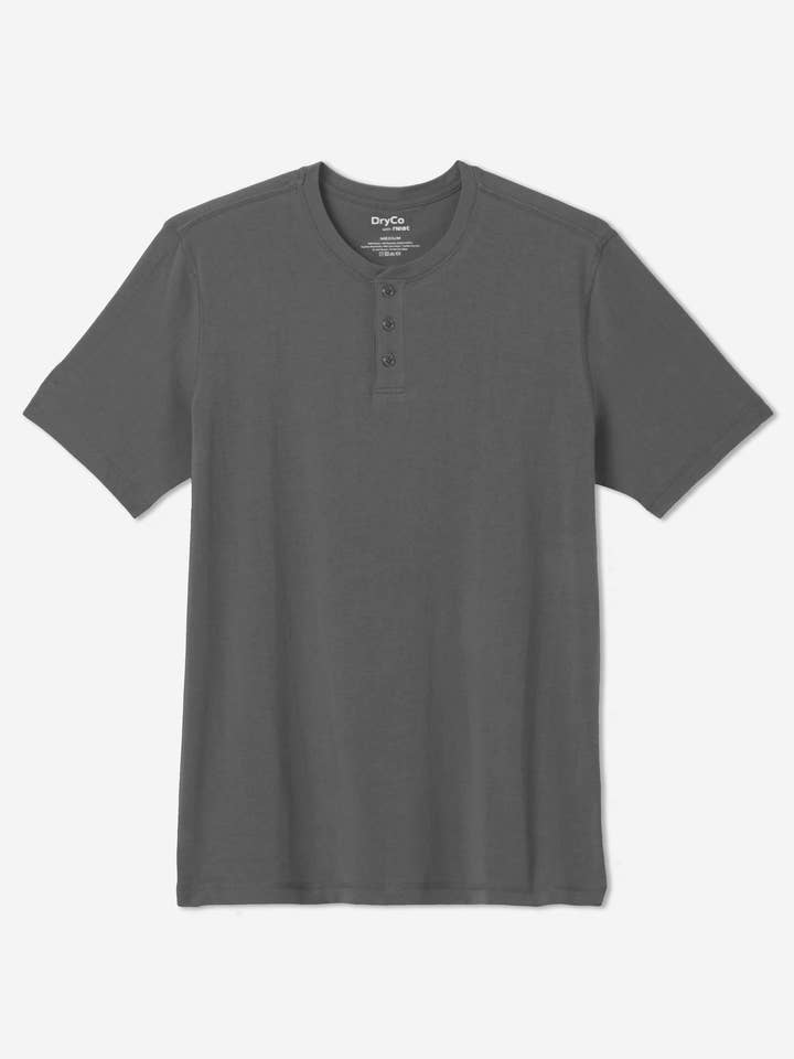 Sweat Defender Henley for wholesale by Neat Sweat-Proof Apparel