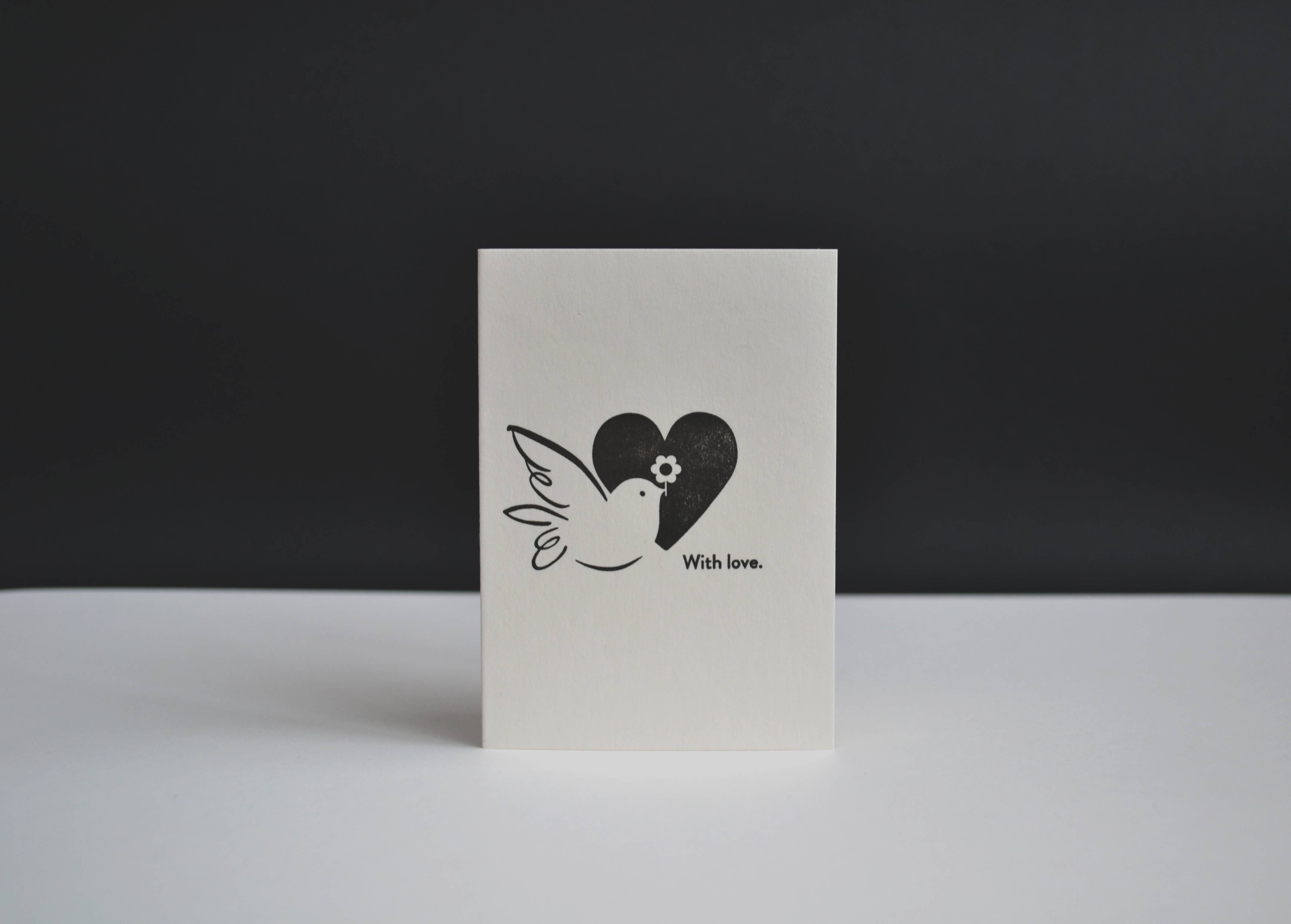 Alex & Olive - Wholesale Love Card - Everyday Handcrafted Greeting Card - Letterpress Printed1