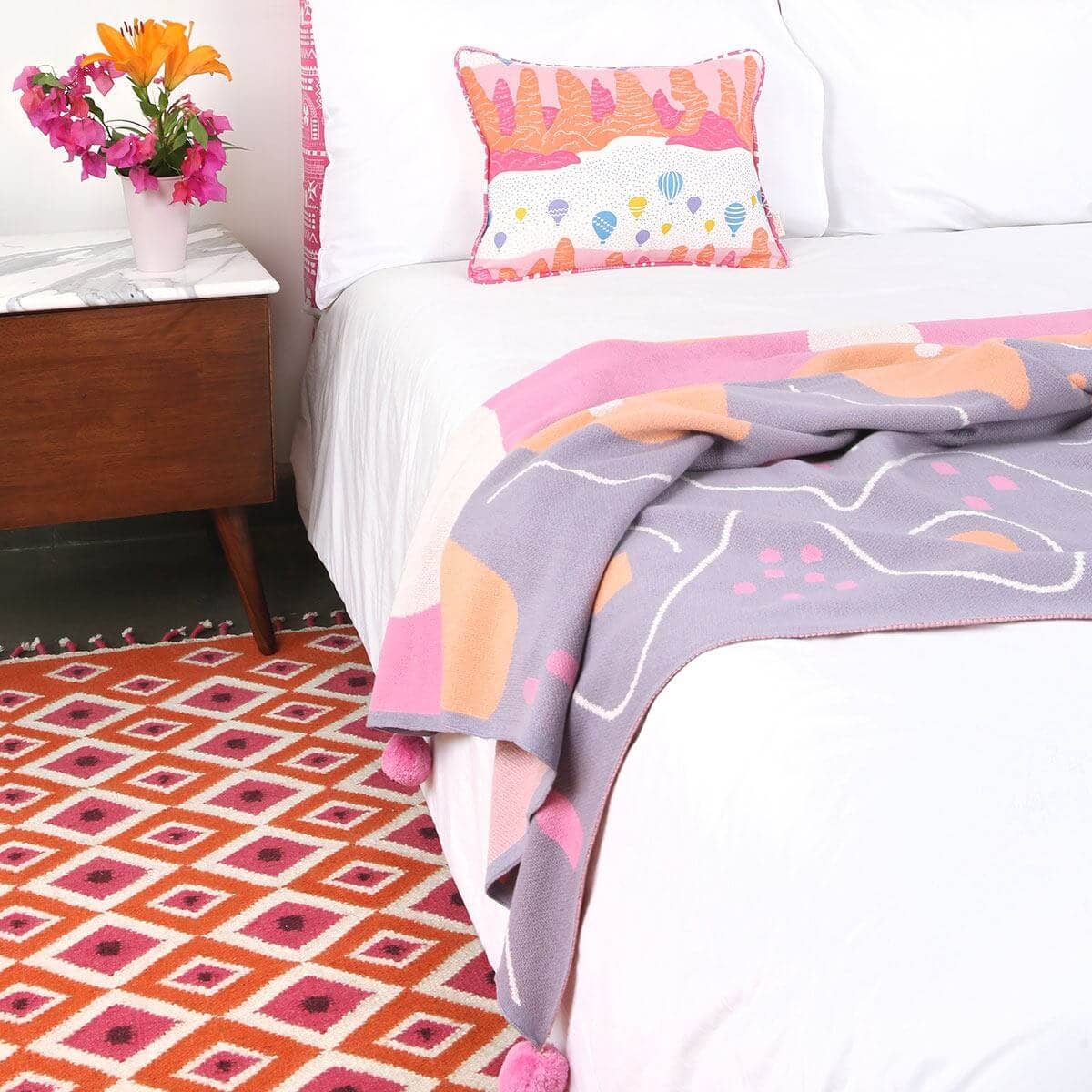 Safomasi - Wholesale Throw Blanket - Goreme Knitted Throw1