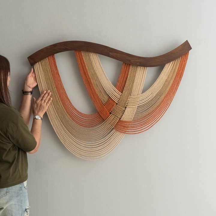 MinhandBros - Wholesale Wall Art Set - Artisan Macrame Fiber Wall Hanging for Warm Boho Vibes V938