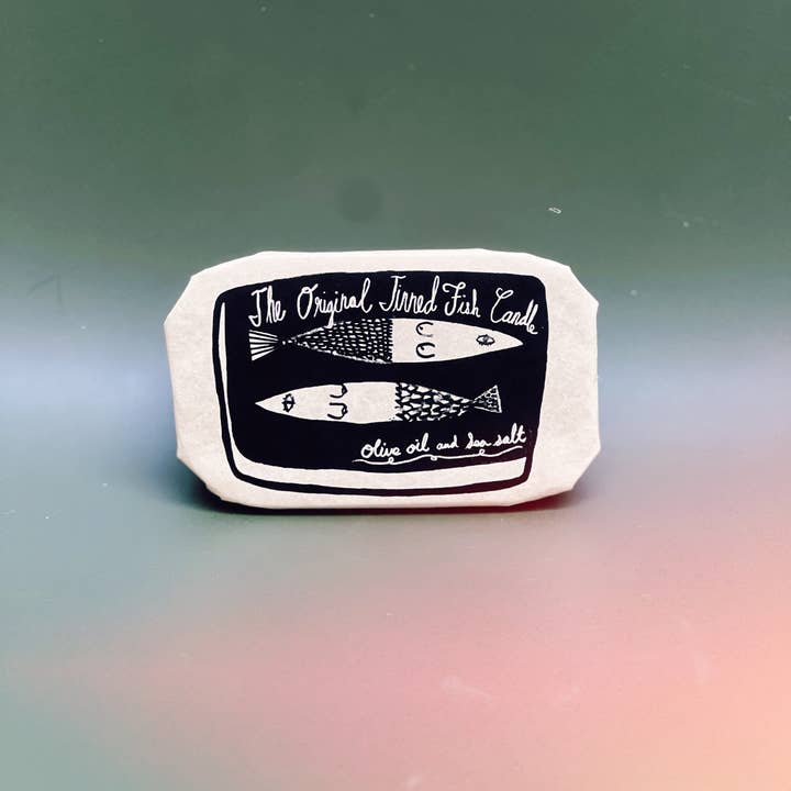 Tinned Candle - Wholesale Novelty Candle - Tinned Fish Candle - Olive Oil and Sea Salt