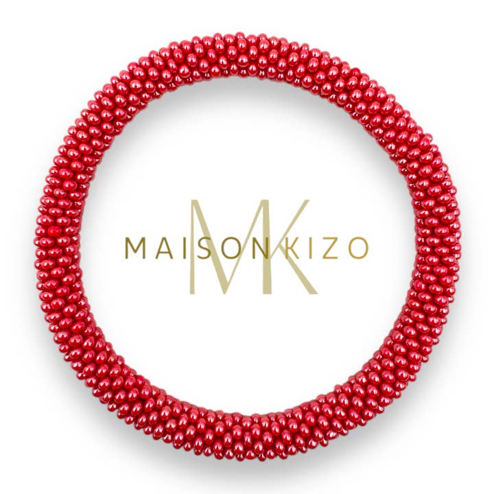 Nepalesisk armbånd Kobber hindbærrød B49 for engroshandel hos MAISON KIZO