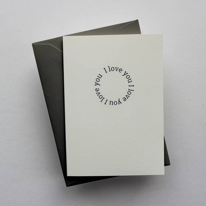 I love you card for wholesale by Twenty two east