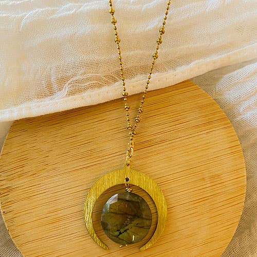 Santore Jewelry Company - Wholesale Pendant/Charm Necklace - Labradorite Lunar Eclipse Necklace1