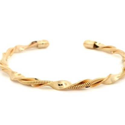 Pulsera Retorcida de Oro para venta al por mayor de S&A Fashions