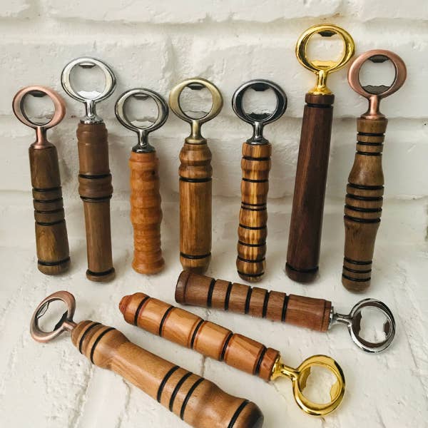 Hand-Turned Bottle Opener: Curated Variety Pack (Set of 10) for wholesale by Teal & Parkway