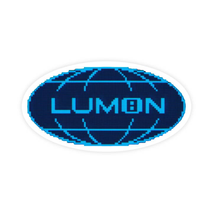 Severance Lumon Logo 8 Bit Waterproof Vinyl Sticker for wholesale by Sticker Bull