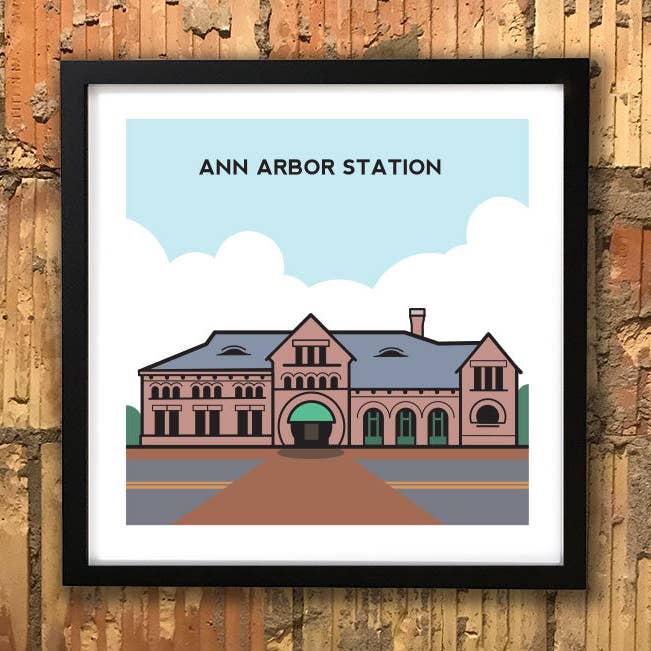 Impresión de la estación de Ann Arbor para venta al por mayor de Detroit GT