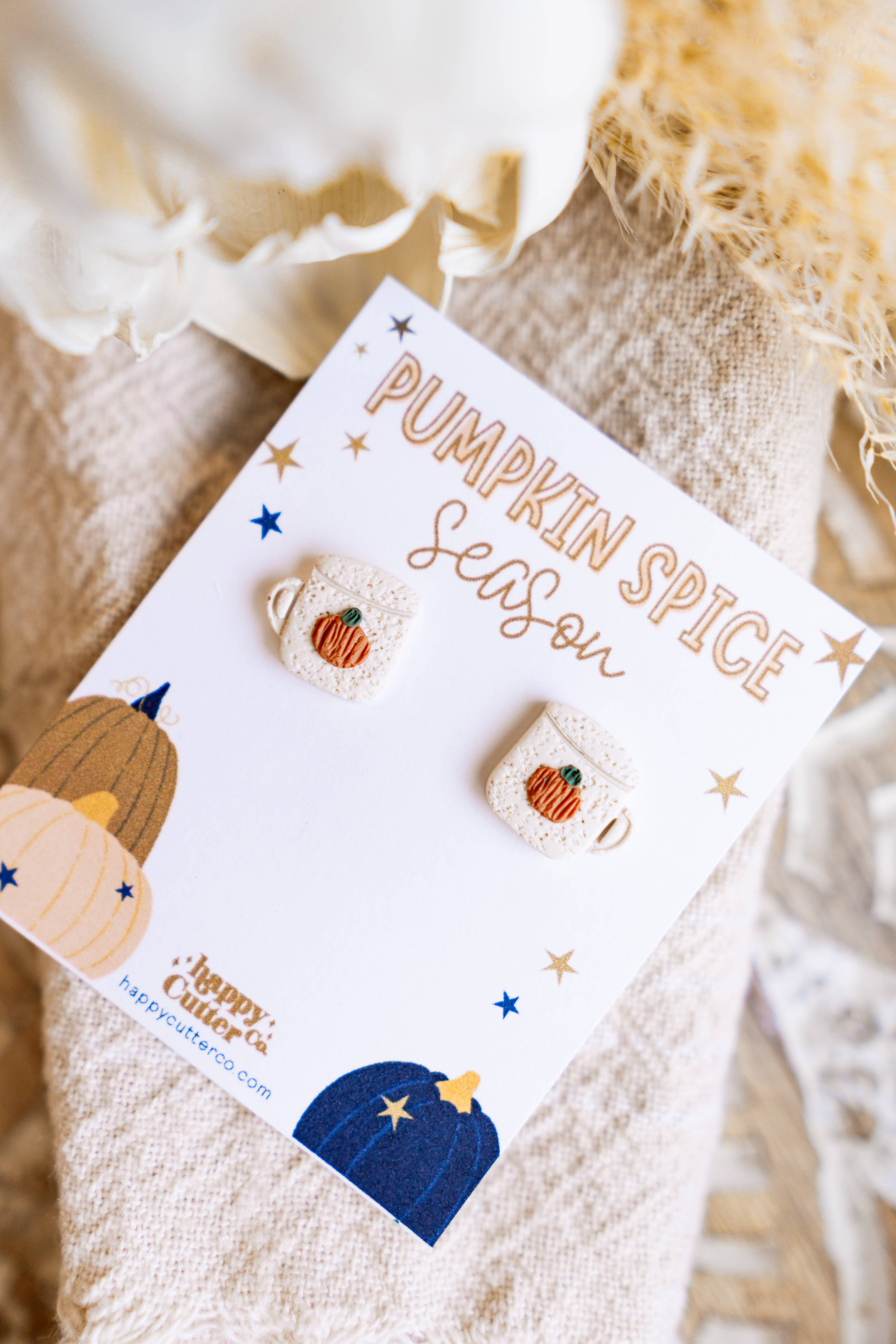 Happy Cutter Co - Wholesale Stud/Post Earrings - Cozy Fall Stud Earrings | Fall Lover Earrings |Fall Mug Stud2