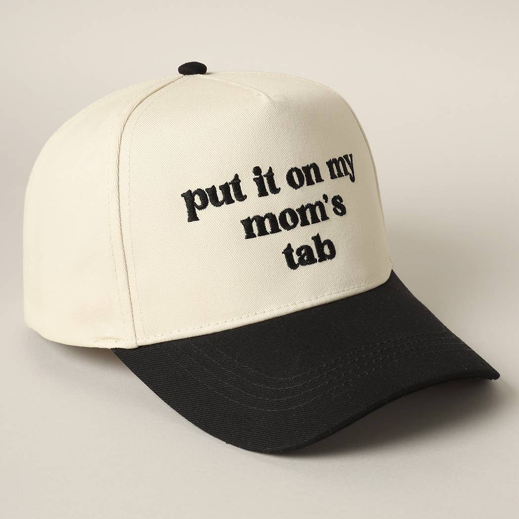 Fashion City - Wholesale Truckerpet - Uniseks - Zet het op de rekening van mijn moeder geborduurde tweekleurige hoed4