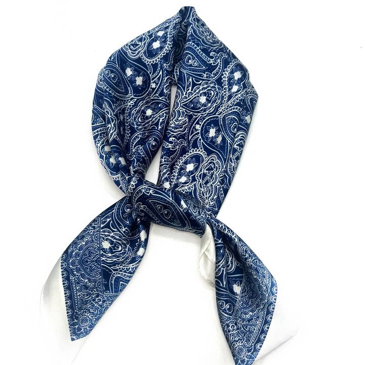 LINETA - Wholesale Scarf - Women's - D-155 Scarf touch silk 70x70 bandana pattern3