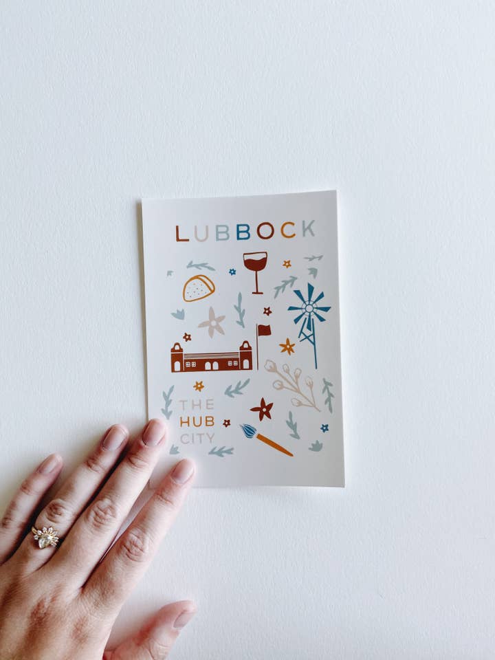 Lubbock Ansichtkaart voor wholesale door Daley Kaye Studio